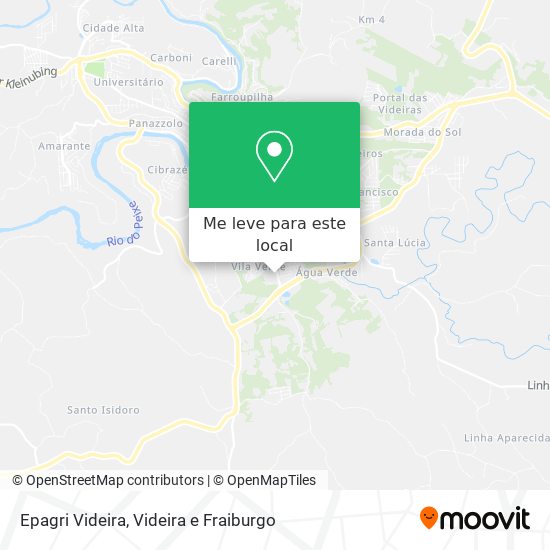 Epagri Videira mapa
