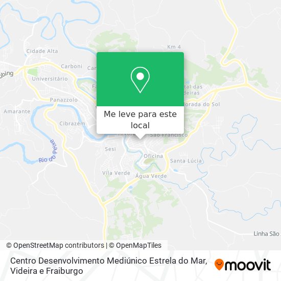 Centro Desenvolvimento Mediúnico Estrela do Mar mapa