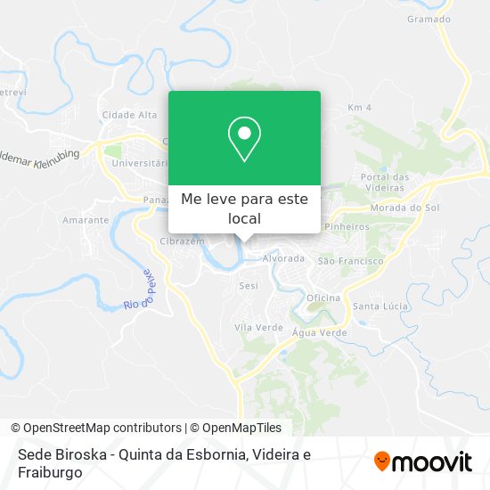 Sede Biroska - Quinta da Esbornia mapa