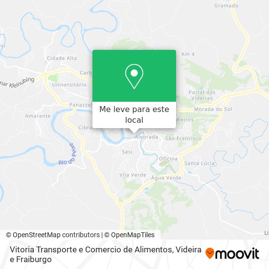 Vitoria Transporte e Comercio de Alimentos mapa
