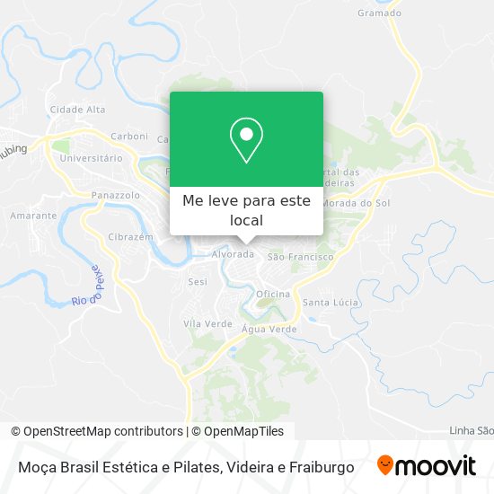 Moça Brasil Estética e Pilates mapa