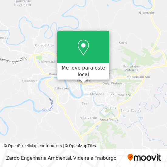 Zardo Engenharia Ambiental mapa