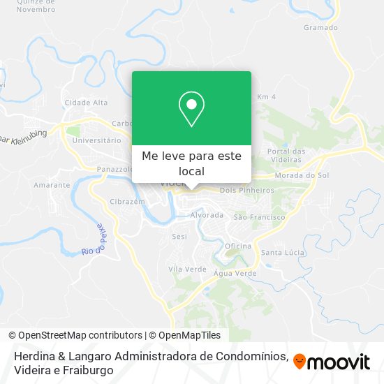 Herdina & Langaro Administradora de Condomínios mapa