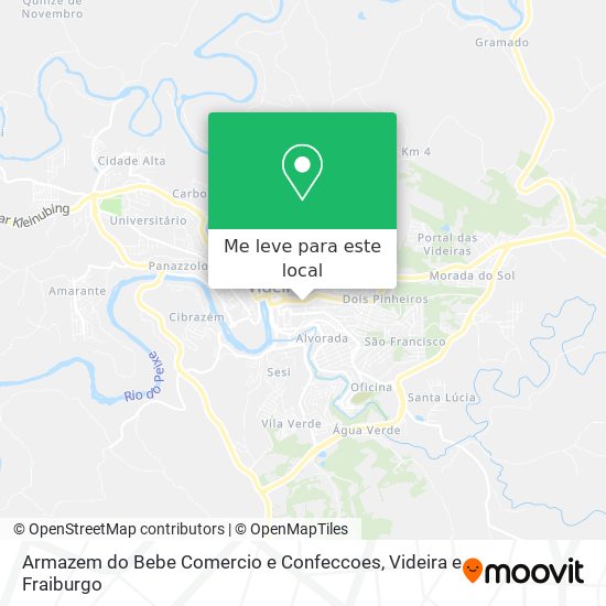 Armazem do Bebe Comercio e Confeccoes mapa
