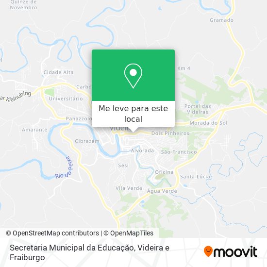 Secretaria Municipal da Educação mapa