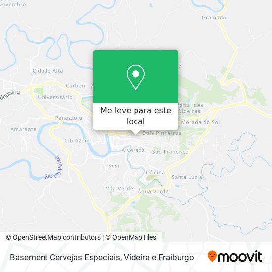 Basement Cervejas Especiais mapa