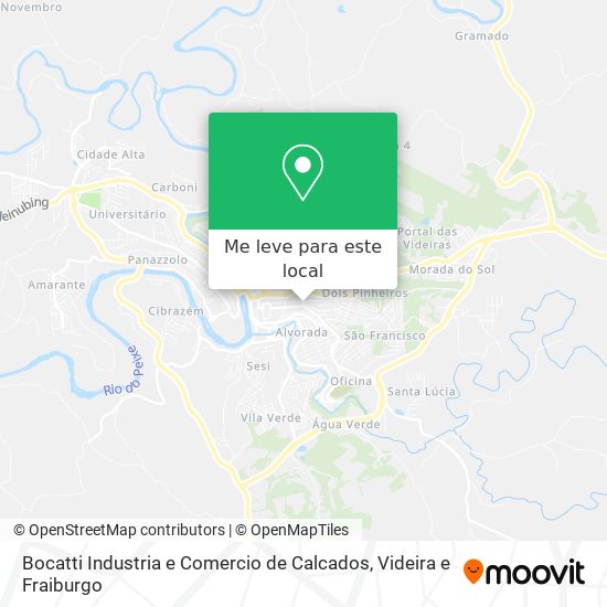 Bocatti Industria e Comercio de Calcados mapa
