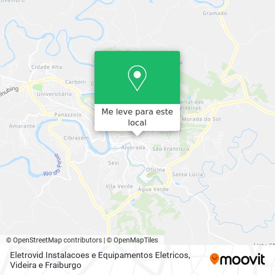 Eletrovid Instalacoes e Equipamentos Eletricos mapa