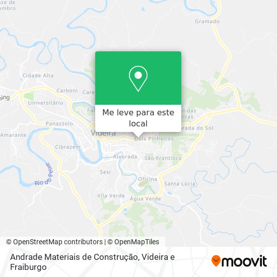 Andrade Materiais de Construção mapa