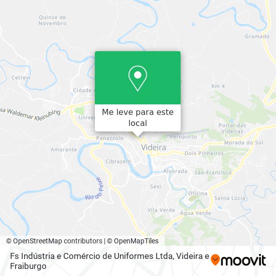 Fs Indústria e Comércio de Uniformes Ltda mapa