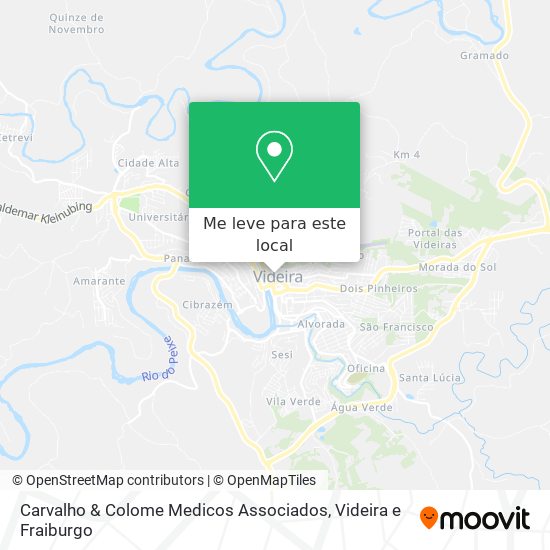 Carvalho & Colome Medicos Associados mapa
