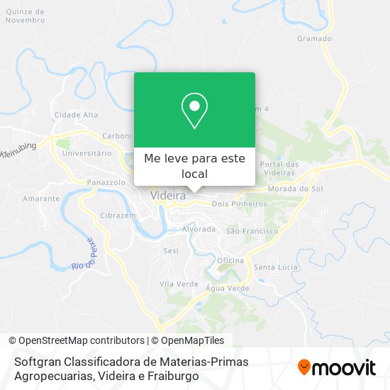 Softgran Classificadora de Materias-Primas Agropecuarias mapa