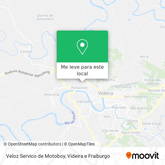 Veloz Servico de Motoboy mapa