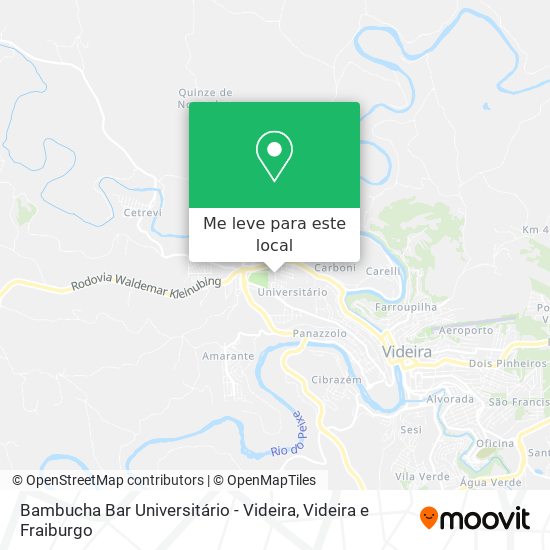 Bambucha Bar Universitário - Videira mapa