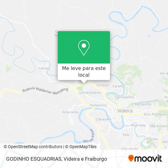 GODINHO ESQUADRIAS mapa