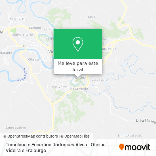 Tumularia e Funerária Rodrigues Alves - Oficina mapa