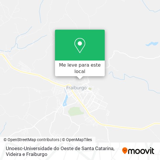 Unoesc-Universidade do Oeste de Santa Catarina mapa