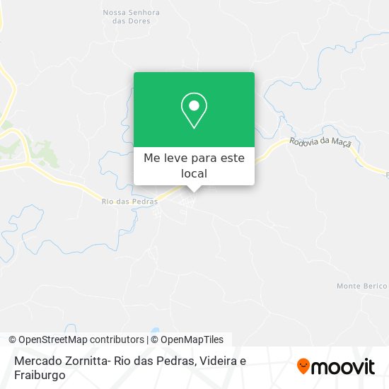 Mercado Zornitta- Rio das Pedras mapa