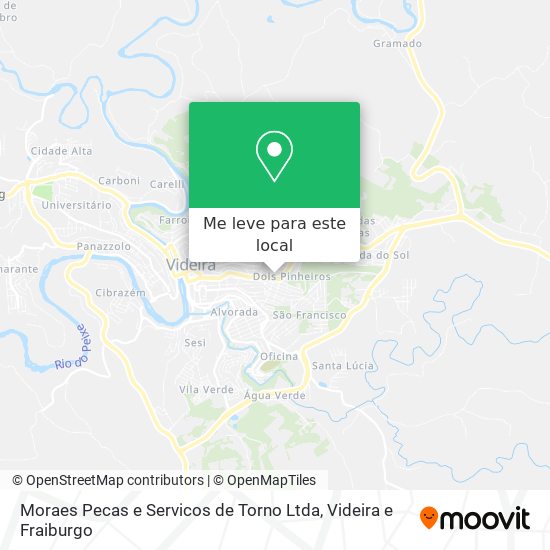 Moraes Pecas e Servicos de Torno Ltda mapa