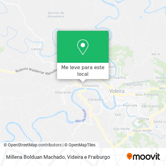 Millena Bolduan Machado mapa