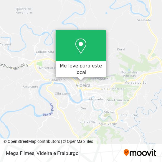 Mega Filmes mapa