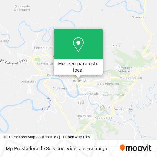 Mp Prestadora de Servicos mapa