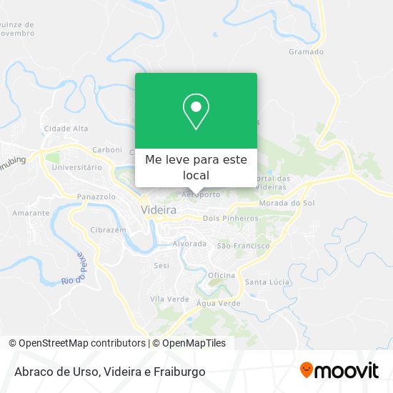 Abraco de Urso mapa