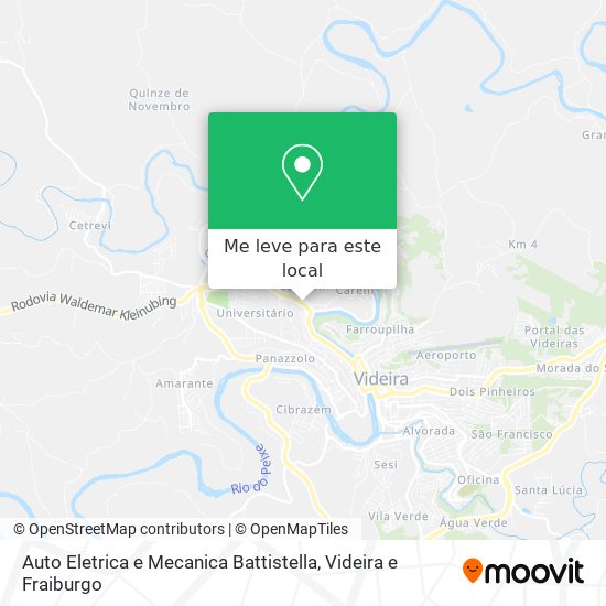 Auto Eletrica e Mecanica Battistella mapa