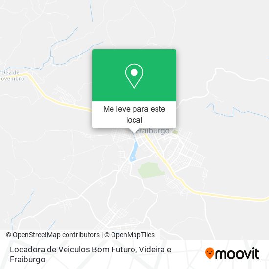 Locadora de Veiculos Bom Futuro mapa