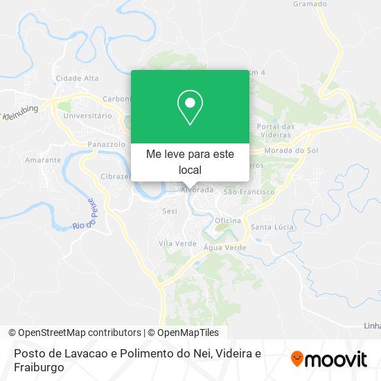 Posto de Lavacao e Polimento do Nei mapa