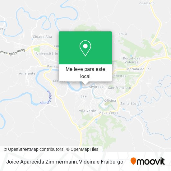 Joice Aparecida Zimmermann mapa