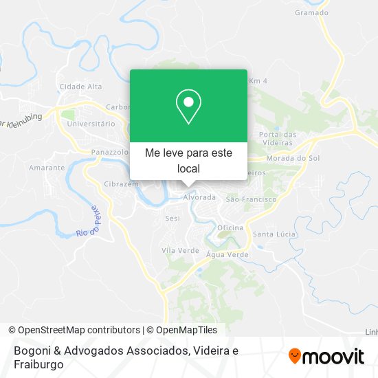 Bogoni & Advogados Associados mapa