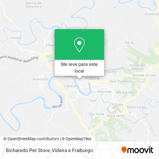 Bicharedo Pet Store mapa