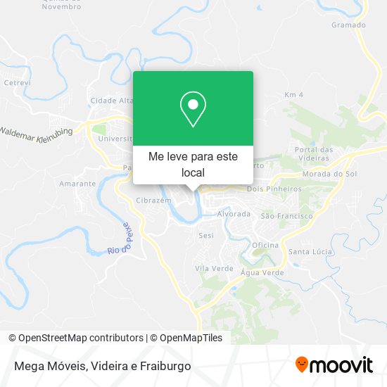 Mega Móveis mapa