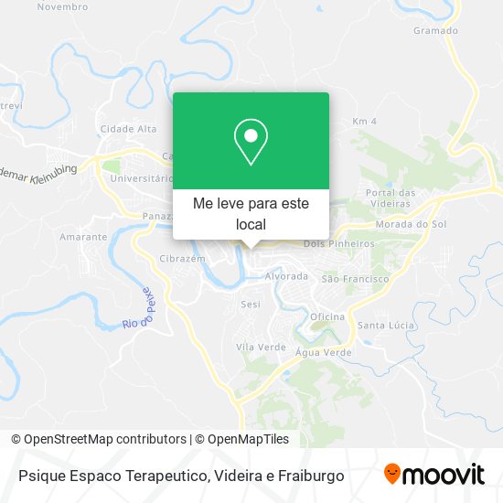 Psique Espaco Terapeutico mapa