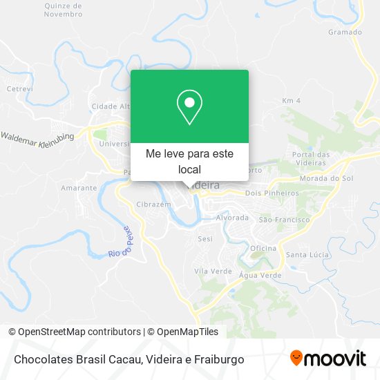 Chocolates Brasil Cacau mapa