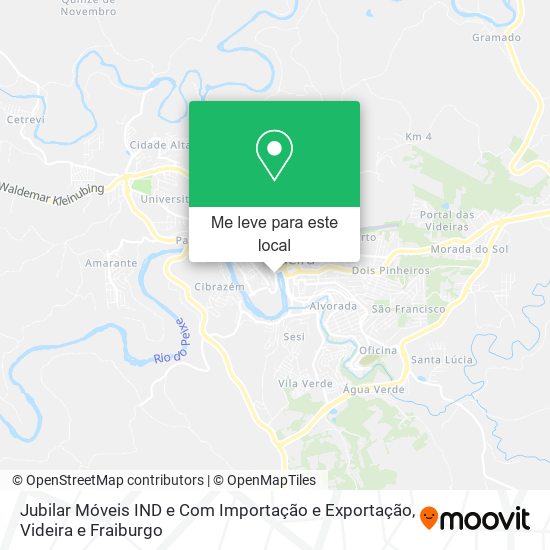 Jubilar Móveis IND e Com Importação e Exportação mapa