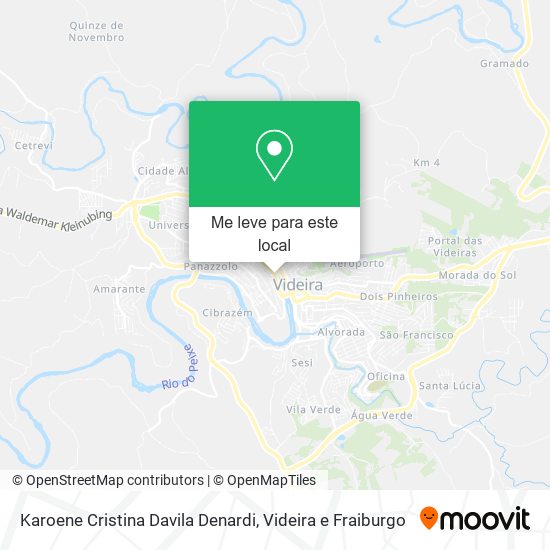 Karoene Cristina Davila Denardi mapa