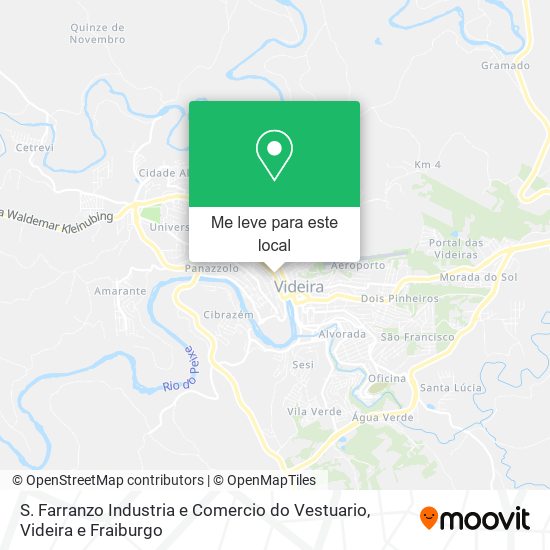 S. Farranzo Industria e Comercio do Vestuario mapa