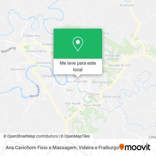 Ana Cavichom Fisio e Massagem mapa