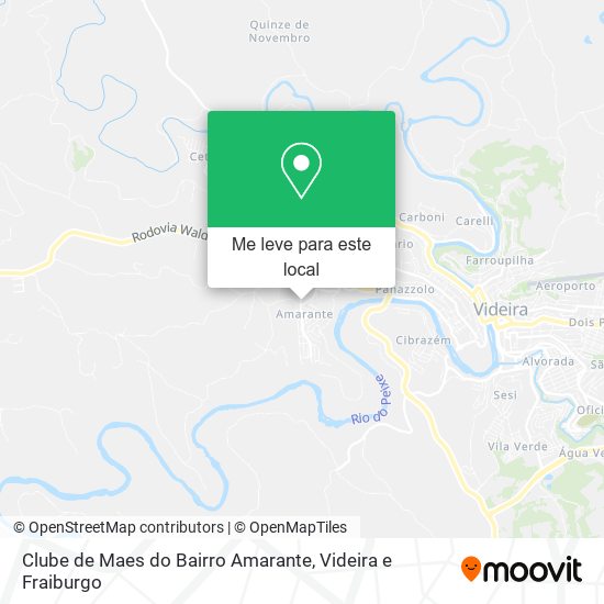 Clube de Maes do Bairro Amarante mapa