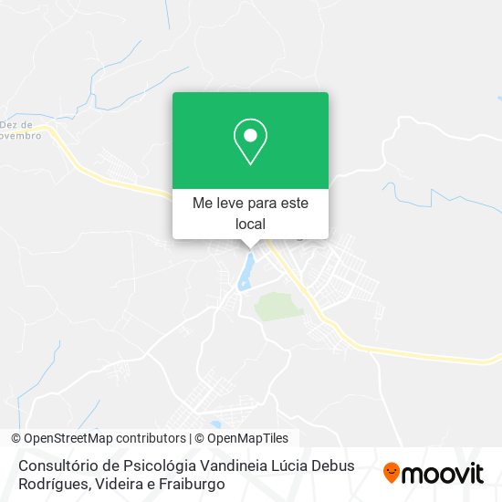 Consultório de Psicológia Vandineia Lúcia Debus Rodrígues mapa