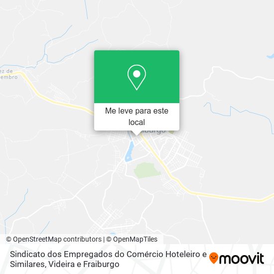 Sindicato dos Empregados do Comércio Hoteleiro e Similares mapa