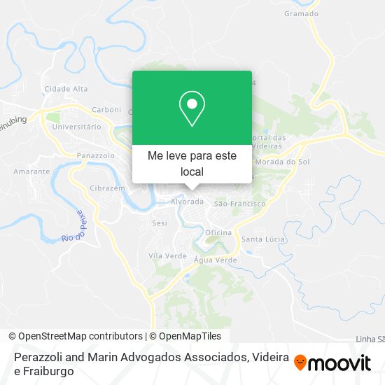 Perazzoli and Marin Advogados Associados mapa