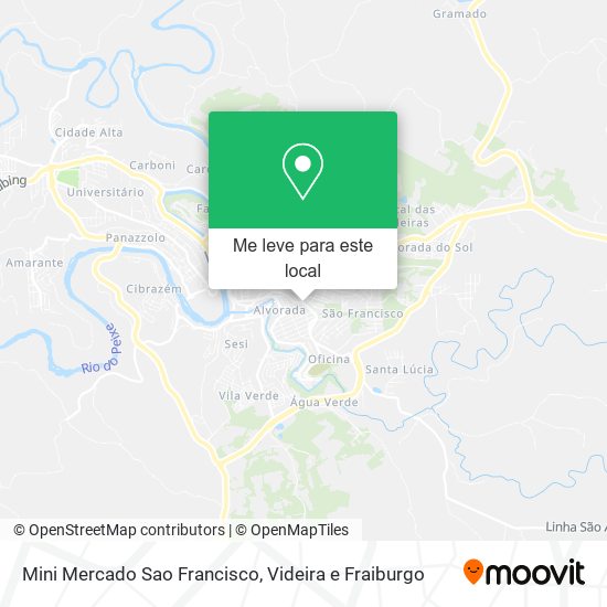 Mini Mercado Sao Francisco mapa