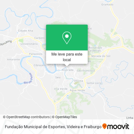 Fundação Municipal de Esportes mapa