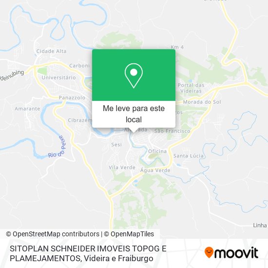 SITOPLAN SCHNEIDER IMOVEIS TOPOG E PLAMEJAMENTOS mapa