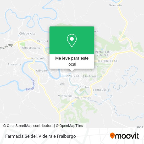 Farmácia Seidel mapa