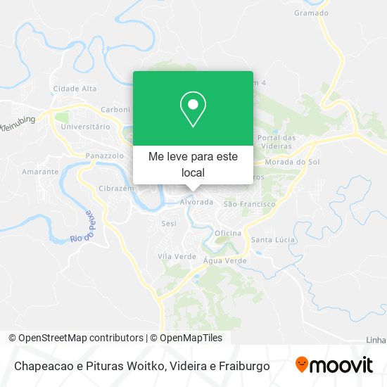 Chapeacao e Pituras Woitko mapa