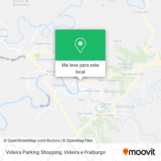 Videira Parking Shopping mapa